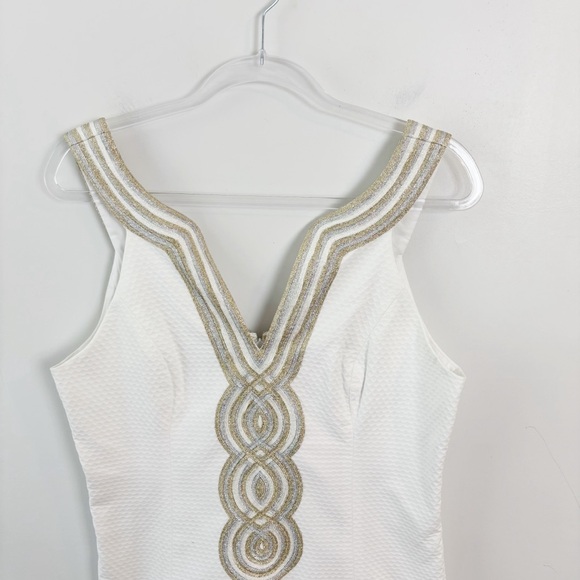 Lilly Pulitzer Valli Shift Dress Resort White Size 12 - Picture 3 of 10